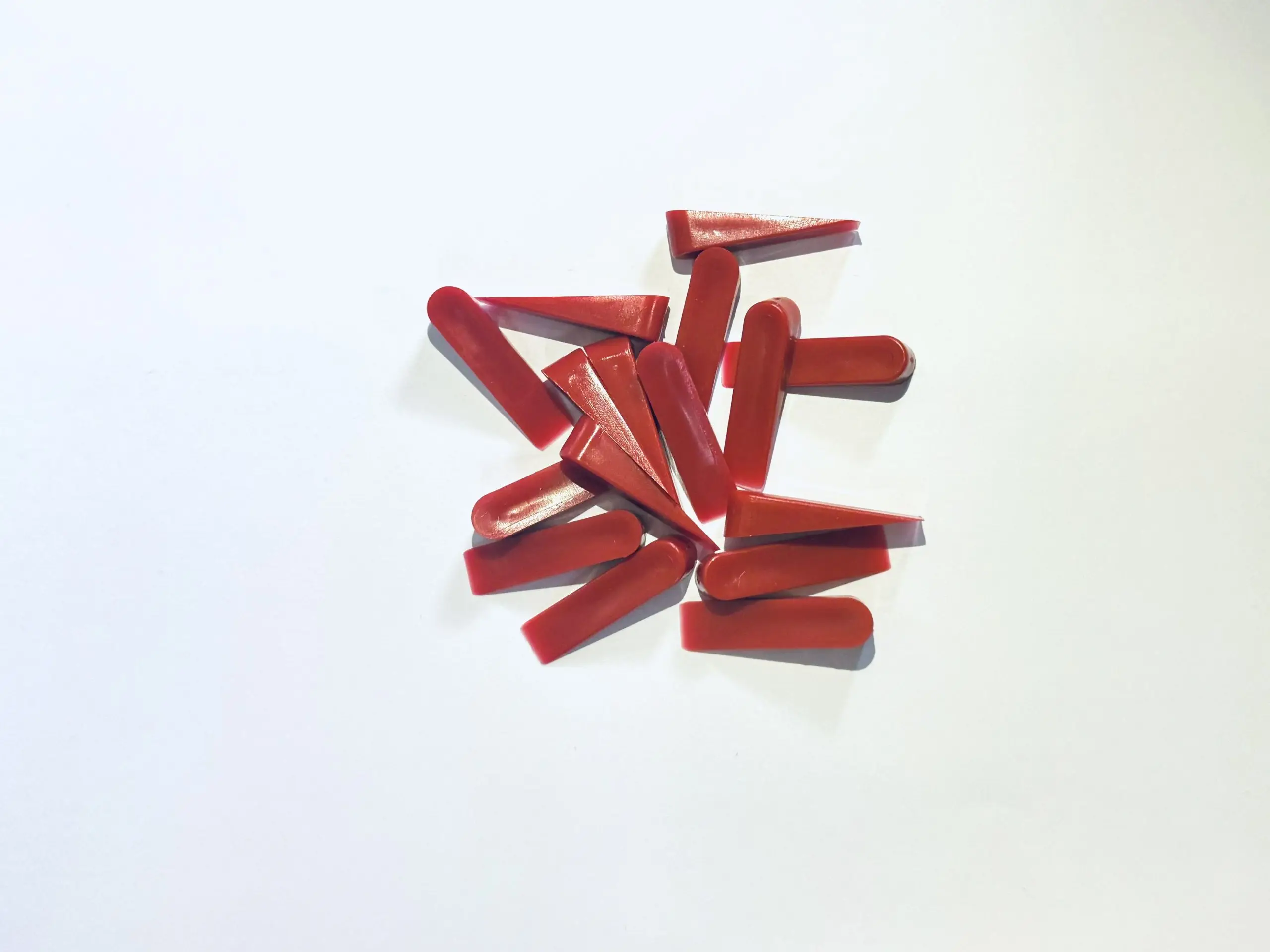 Kliny dystansowe do glazury duże czerwone