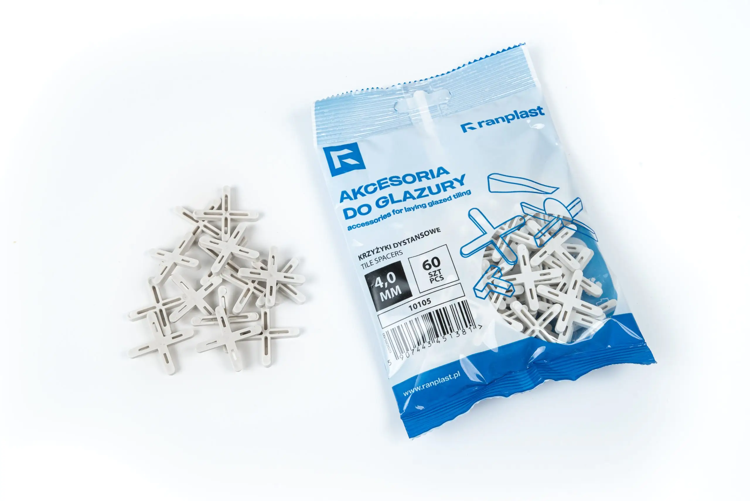 Krzyżyki dystansowe do glazury 4mm