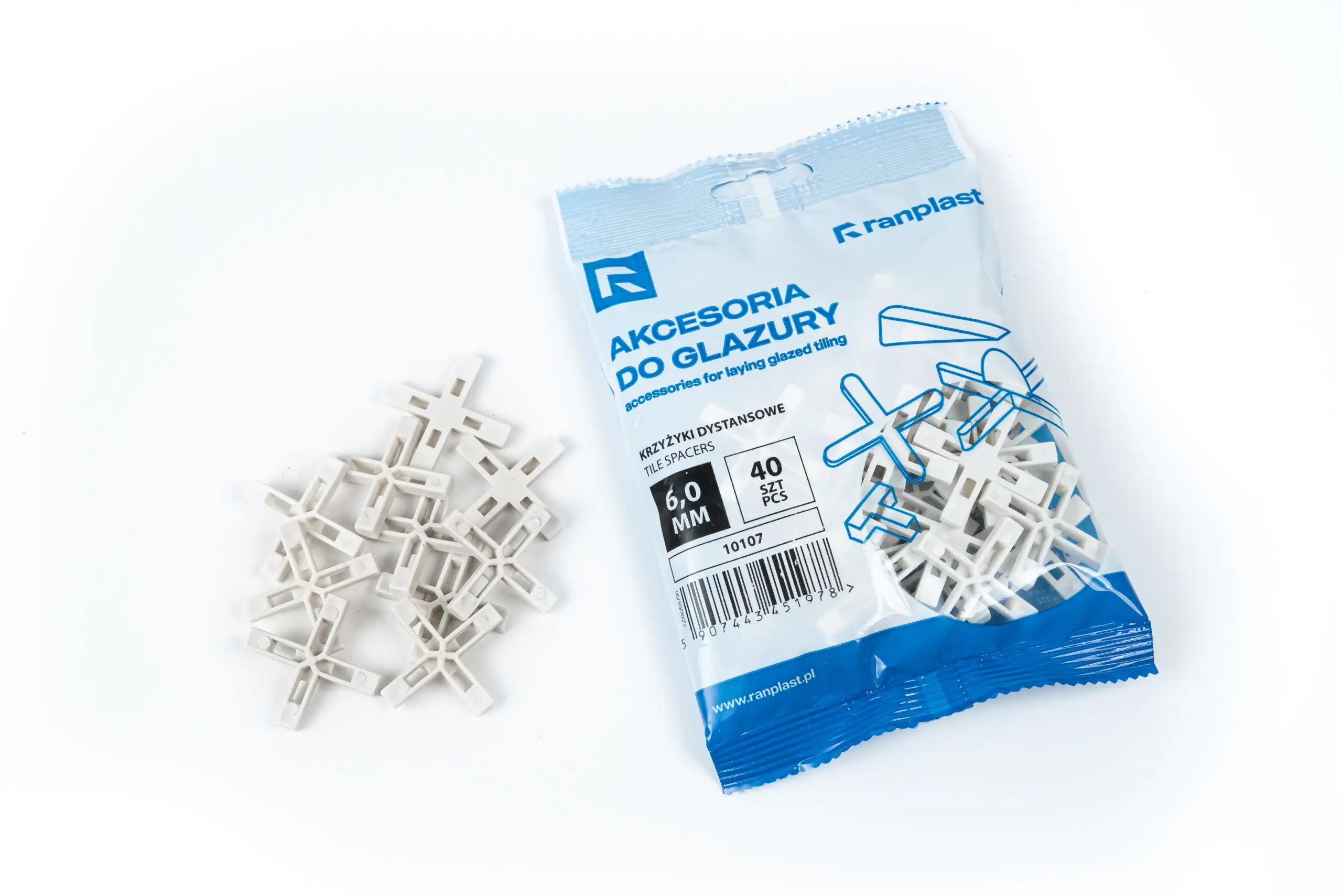 Krzyżyki dystansowe do glazury 6mm