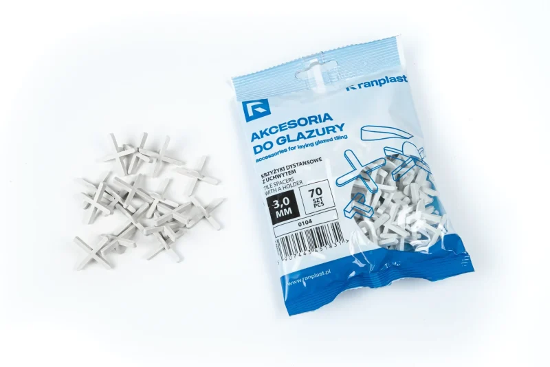 Krzyżyki dystansowe z uchwytem 3mm