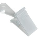 0022 Biała żabka ruchoma z rolką do szyny PCV