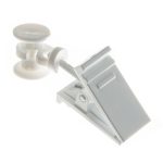 0026 Biały obrotowa żabka z rolką do U SZYNY