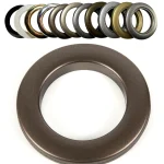Brąz Satynowy przelotki plastikowe 28x46mm do firan i zasłon