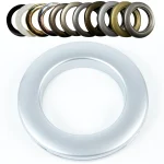Chrom Mat przelotki plastikowe 35x55mm do firan i zasłon