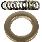 Złoto Antyczne przelotki plastikowe 28x46mm do firan i zasłon