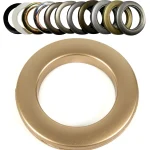 Złoto przelotki plastikowe 55x80mm do firan i zasłon