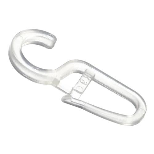 Agrafka transparentna na kółko drewniane do firan i zasłon