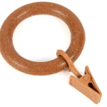 Kółka drewnopodobne EKO z żabką czereśnia Ø37mm