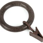 Kółka drewnopodobne EKO z żabką orzech Ø37mm