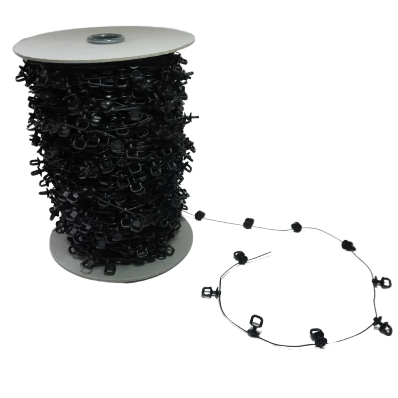 Czarny Ślizg na sznurku do systemu Wave 6cm PCV + ALU