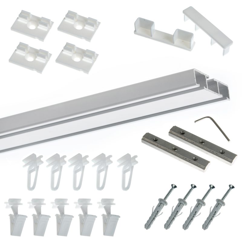 0907w 02 szyna aluminiowa podwójna 300cm WYPOSAŻENIE